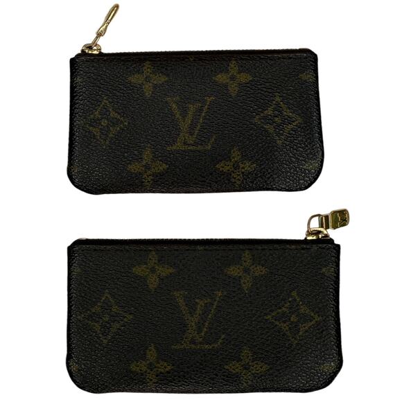 Louis Vuitton Accessories - Louis Vuitton Pochette Clés Monogram Key Pouch Coin Purse Zippy LV Authentic